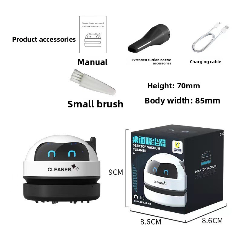 Çizgi Film Tasarımlı, Küçük Ma - Mini Desktop Vacuum Cleaner For Eraser Dust incelemesi ve fiyatı