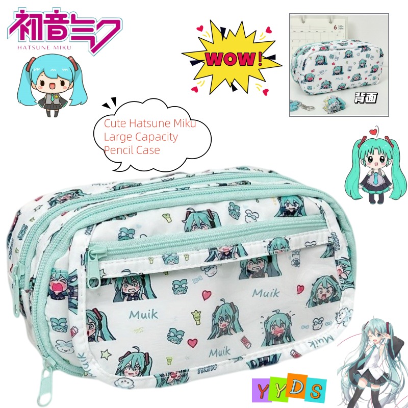 Hatsune Miku Kalemlik, Sevimli - Aesthetic Large Pencil Case Pouch incelemesi ve fiyatı